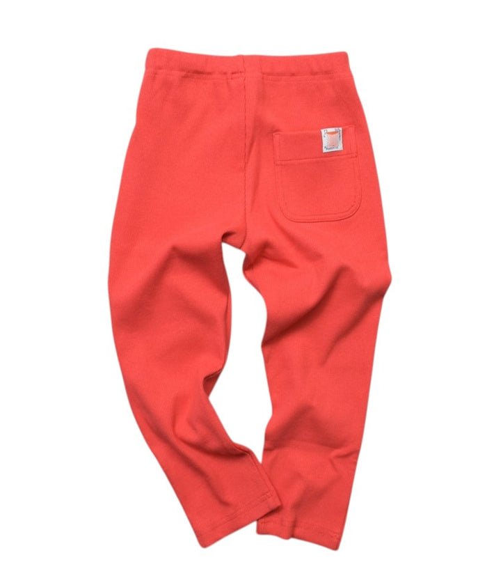 Stretch Plain Leggings Red