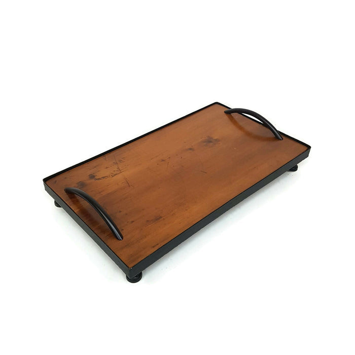 table top riser serving tray reclaimed handmade