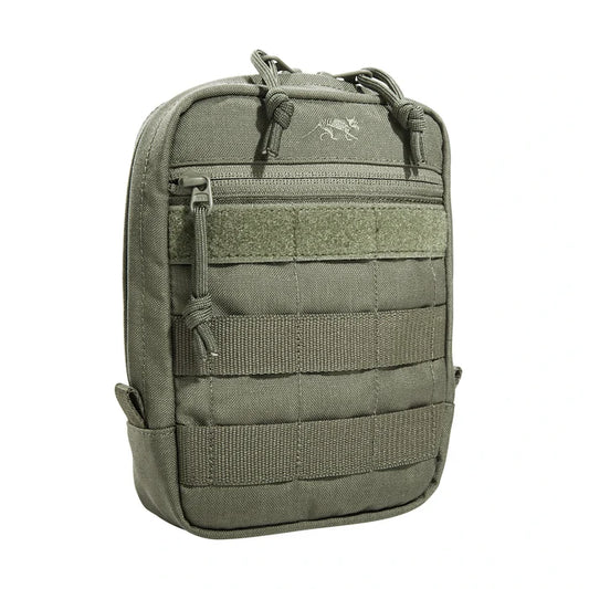 פאוץ' טקטי אנכי Tac Pouch 5 IRR של Tasmanian Tiger מבד קורדורה זית עם חיבורי מולא.