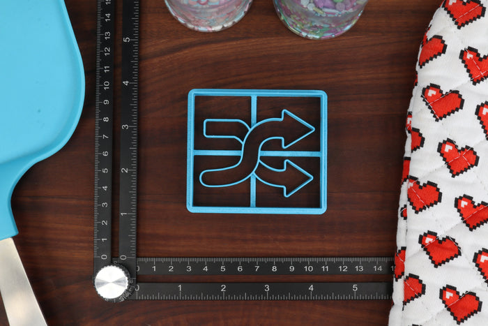 Technology Symbols Cookie Cutters, Set 2 - Eject Button, Pause Button, Play Button, Shuffle Button, Stop Button - More Internet Icons