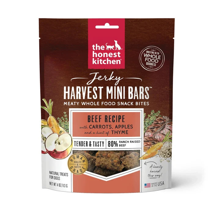 The Honest Kitchen Dog Jerky Harvest Mini Bars - Dog.Dog.Cat.