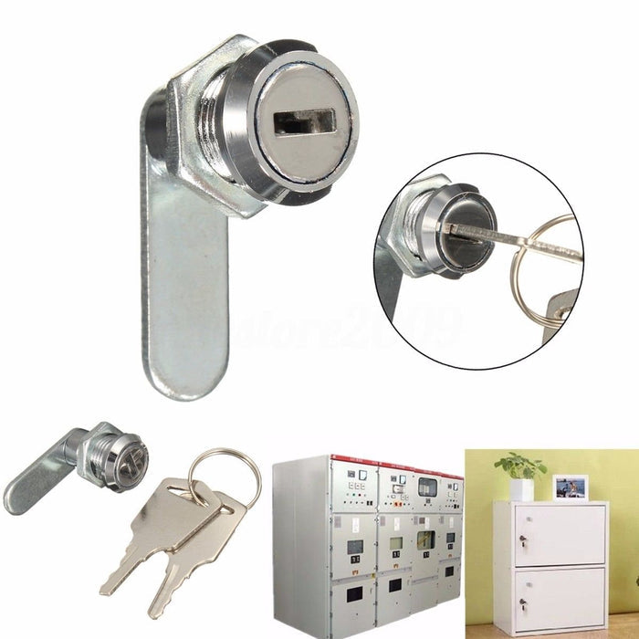 cam lock file cabinet mailbox toolbox desk drawer cupboard locker + 2 keys