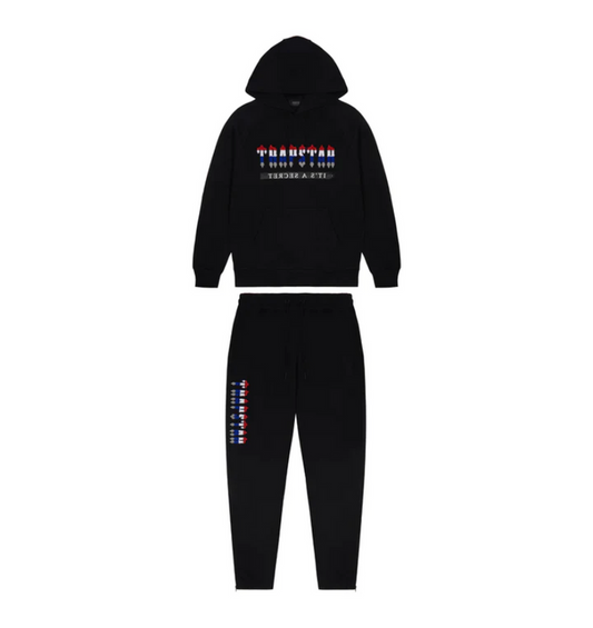 Trapstar Chenille Decoded 2.0 Hoodie Tracksuit Black Revolution Edition