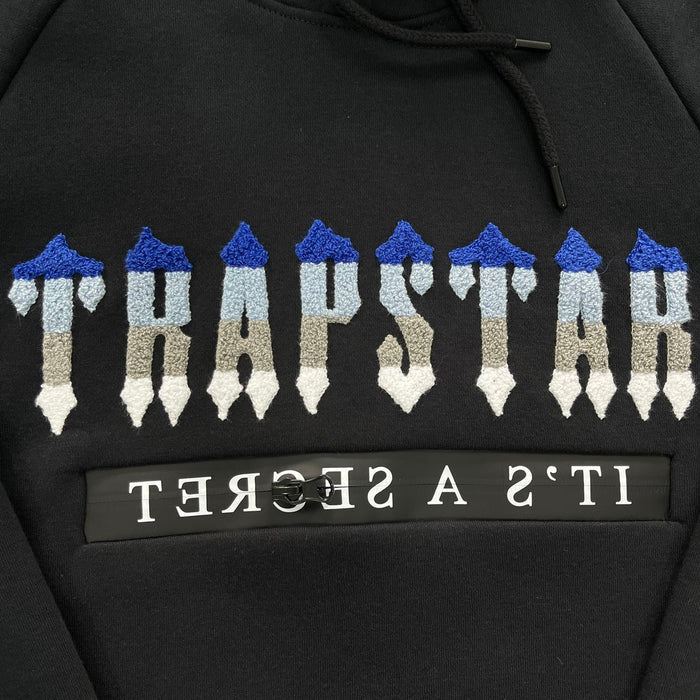 Trapstar Chenille Decoded 2.0 Hoodie Tracksuit Black/Ice Edition