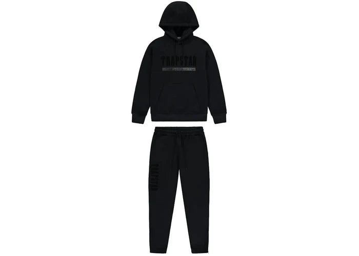 Trapstar Chenille Decoded 2.0 Hoodie Tracksuit Blackout Edition