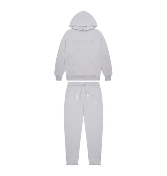 Trapstar Chenille Decoded Gel Hoodie Tracksuit Grey