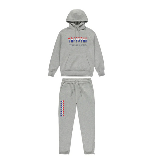 Trapstar Chenille Decoded Hoodie 2.0 Tracksuit Grey Revolution Edition