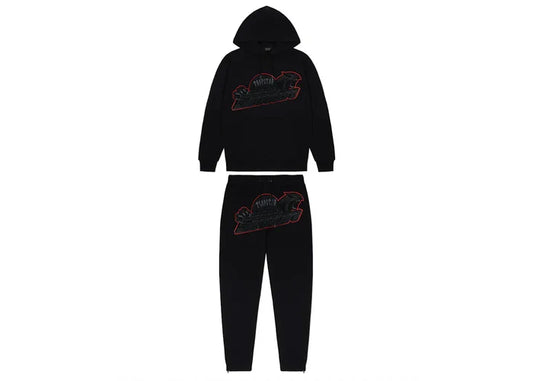 Trapstar Shooters Hoodie 2.0 Tracksuit Black/Red