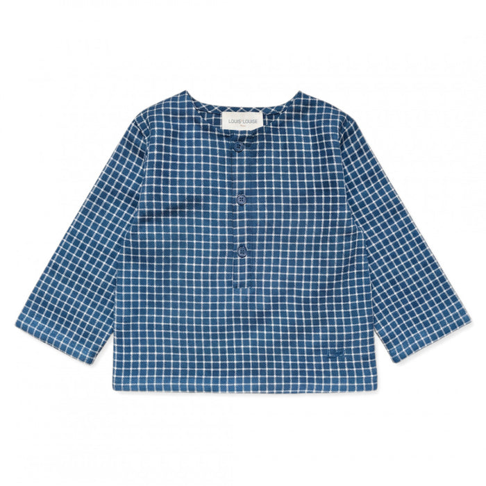 Uncle Baby Shirt Check Blue