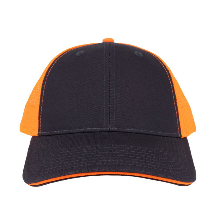 Charcoal/ Neon Orange