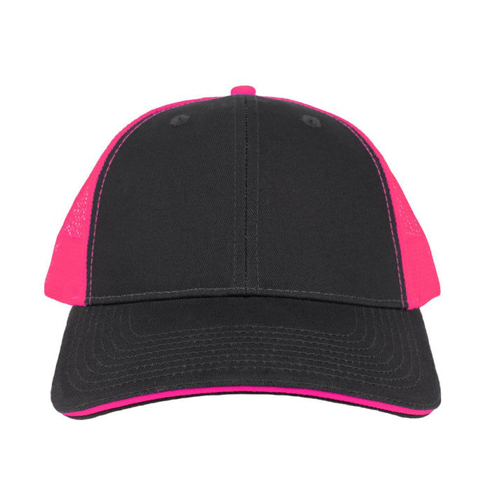 Charcoal/ Neon Pink
