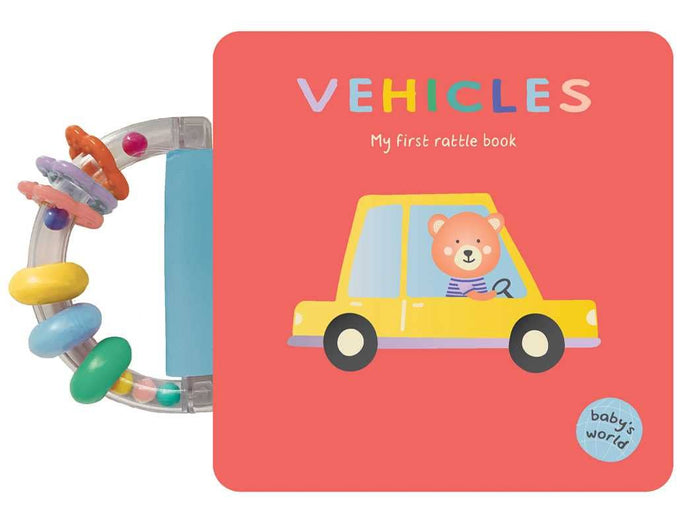 Vehicles: My First Rattle Book - Wee Bee Baby Boutique