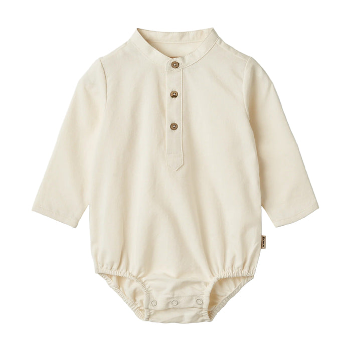 Victor Romper Shirt Eggshell