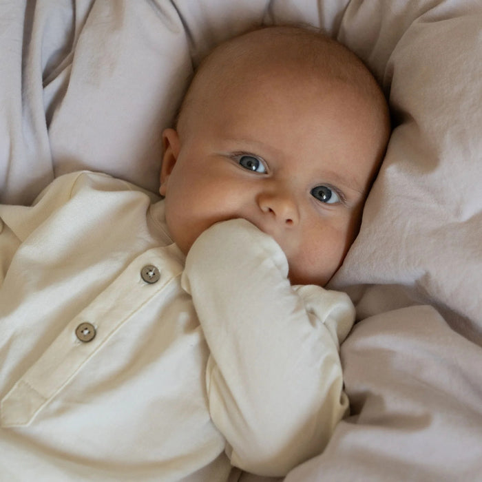 Victor Romper Shirt Eggshell