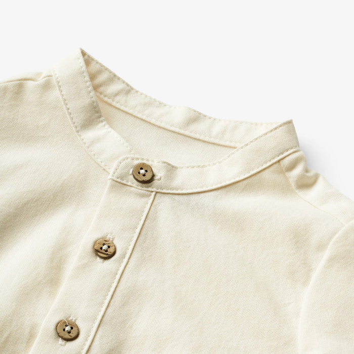 Victor Romper Shirt Eggshell