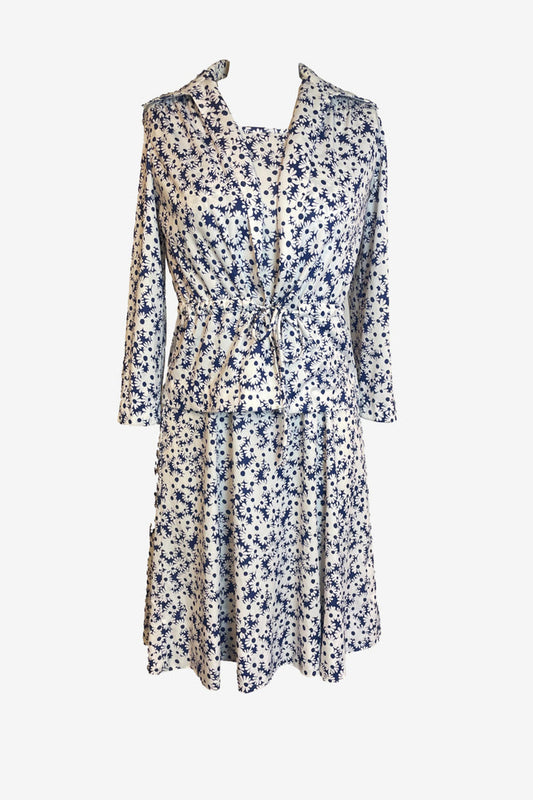 Vintage R&K Originals Daisy Dress & Cardigan Set image 0