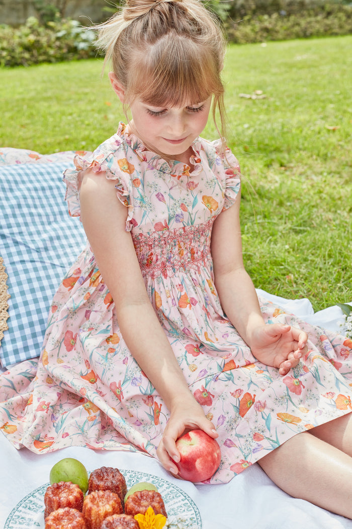 Viola Dress Orange Pink