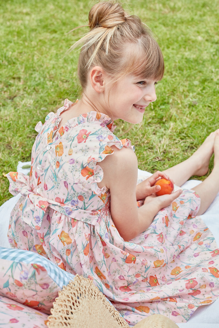 Viola Dress Orange Pink