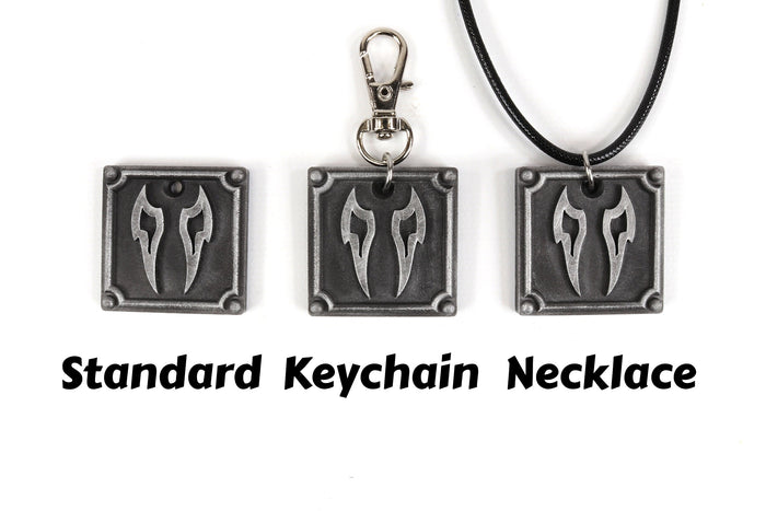 Viper FFXIV Job Charm - VPR Metal Resin, Final Fantasy 14 FF14 Soul Crystal Keychain / Necklace | 1 KY1