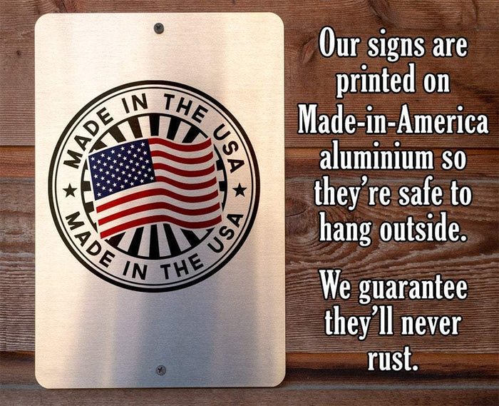 Warning Property Crows - Metal Sign | Lone Star Art.