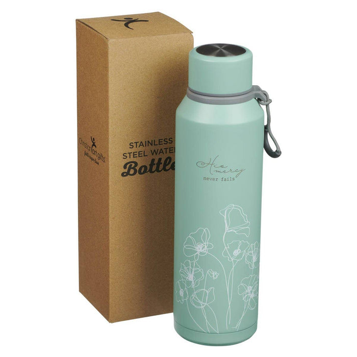 Water Bottle SS Mint New Morning Mercies