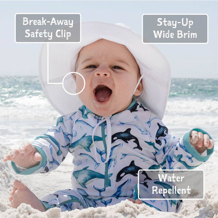 Waves | Aqua Dry Bucket Hat - Wee Bee Baby Boutique
