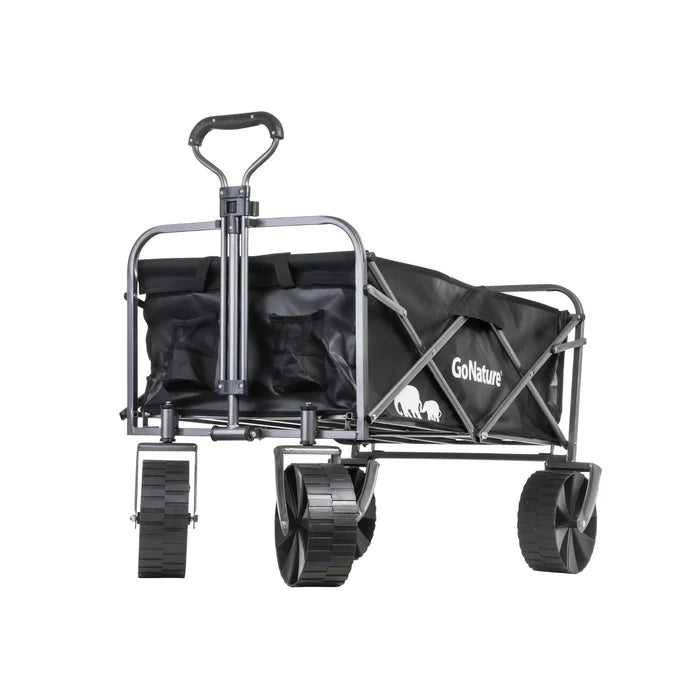 עגלת שטח GoNature Wide Glide עם גלגלים רחבים, קיפול קומפקטי וכושר נשיאה 80 ק"ג.