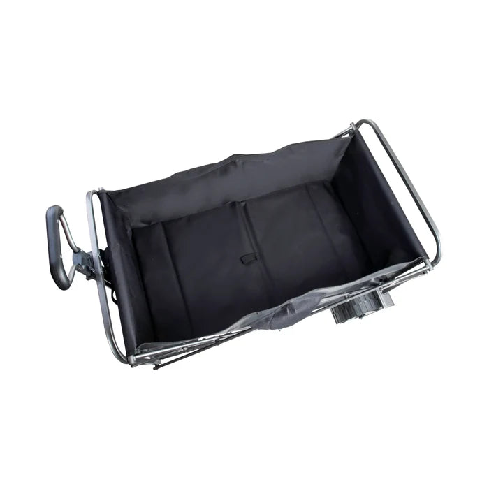 עגלת שטח Wide Glide במצב פתוח, מציגה את קיבולת הנשיאה