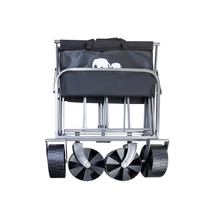 עגלת שטח Wide Glide עם ציוד קמפינג מלא בפנים