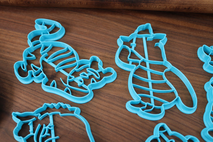 Winnie The Pooh Cookie Cutters - Eeyore, Kanga, Piglet, Pooh Bear, Tigger - Bedtime Stories & Classics - Pooh Bear