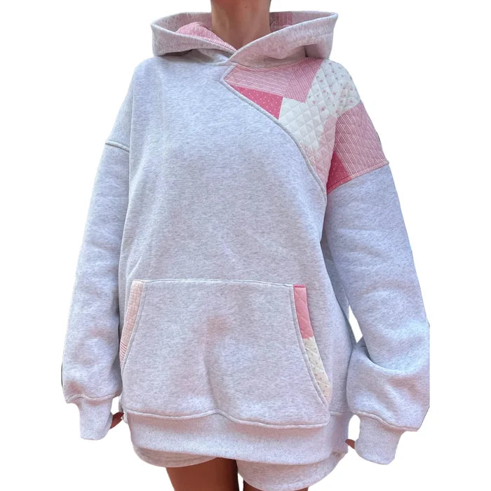 Women's Margo Quilted Patchwork Hoodie