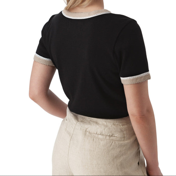 Women's Solana Crochet Trim T-Shirt