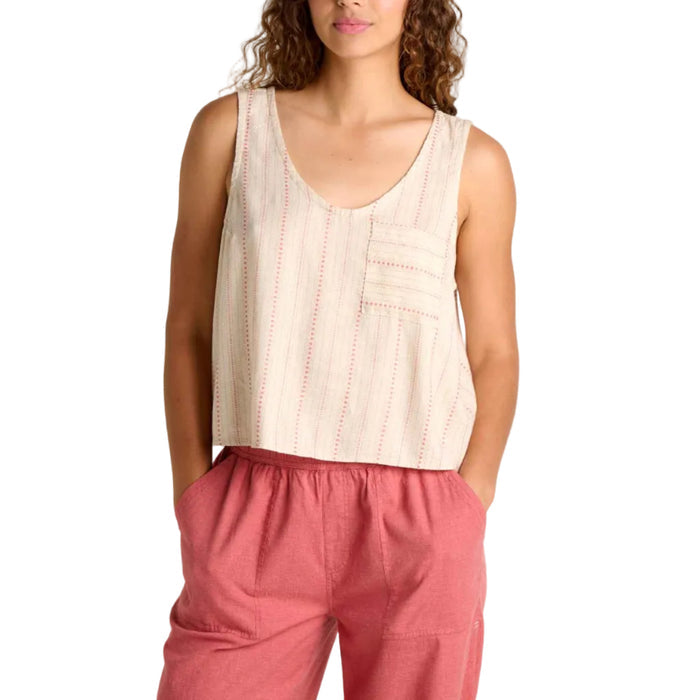 Women's Taj Hemp Button Back Tank Top