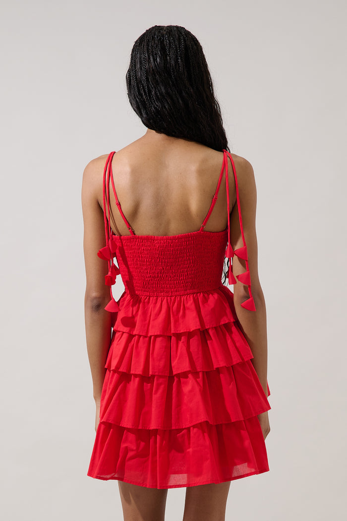Wynne Ruffle Tiered Mini Dress
