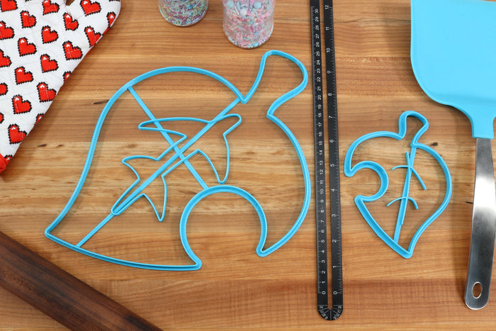 XL 12 Inch Item Leaf Cookie Cutters - Animal Crossing New Horizons /  Nintendo Gift