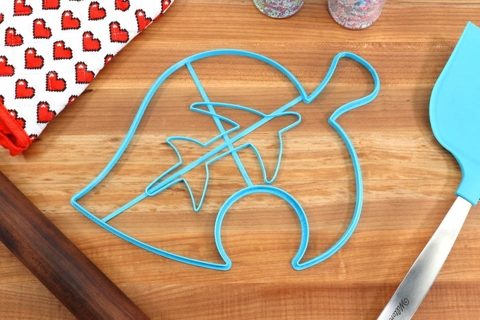 XL 12 Inch Item Leaf Cookie Cutters - Animal Crossing New Horizons /  Nintendo Gift