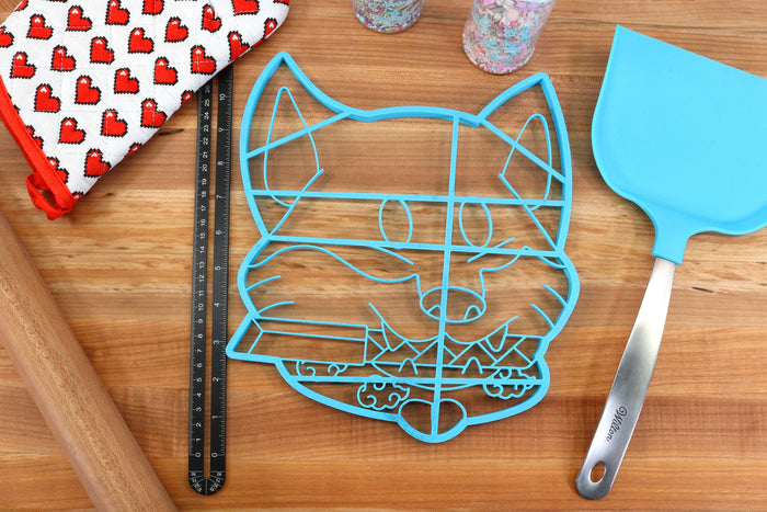 XL 12 Inch Shiba Inu Cookie Cutters Samurai Shiba - Shiba Inu Cake Cutter - Gift for Shiba Inu Owner