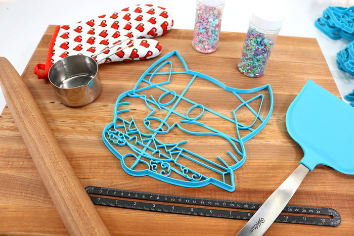 XL 12 Inch Shiba Inu Cookie Cutters Samurai Shiba - Shiba Inu Cake Cutter - Gift for Shiba Inu Owner