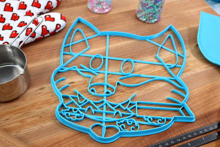 XL 12 Inch Shiba Inu Cookie Cutters Samurai Shiba - Shiba Inu Cake Cutter - Gift for Shiba Inu Owner