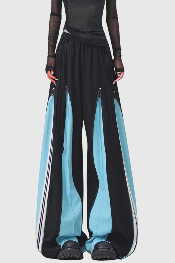 Yoel Deconstruct Stripe Barrel Pants