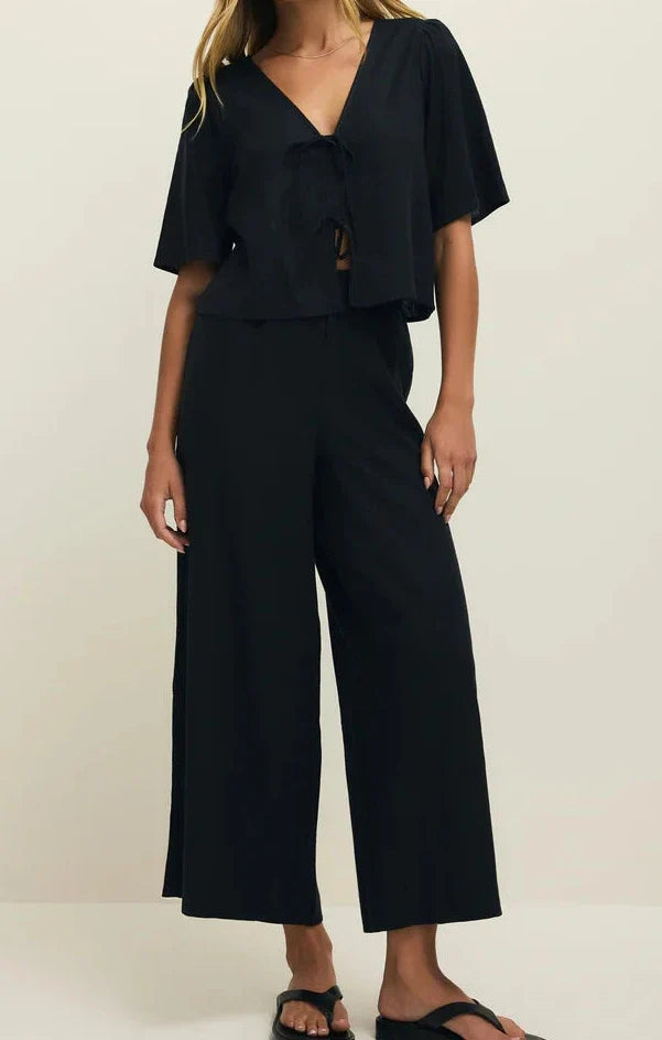 Z Supply | La Belle Linen Cropped Top