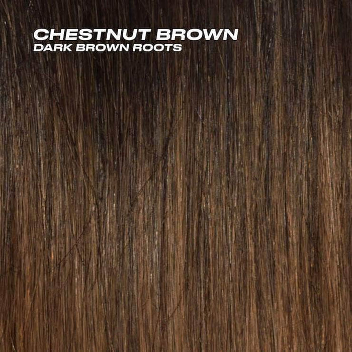 Chestnut Brown with Dark Brown Roots