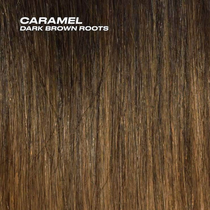 Caramel with Dark Brown Roots