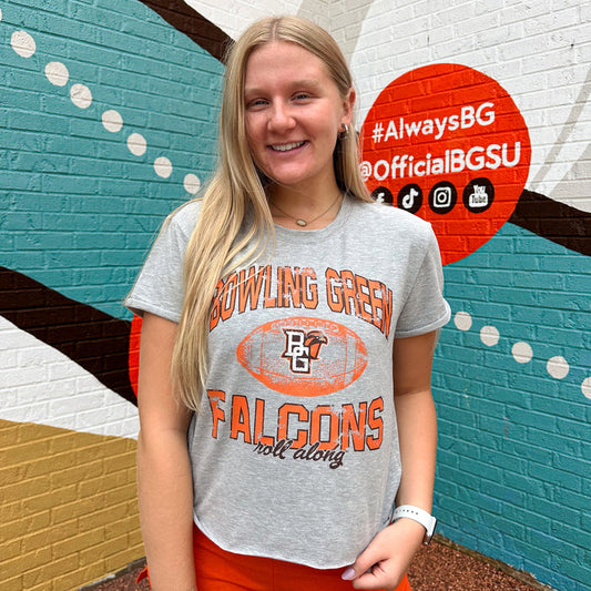 Zoozatz Ladies BGSU Football Primetime Tee